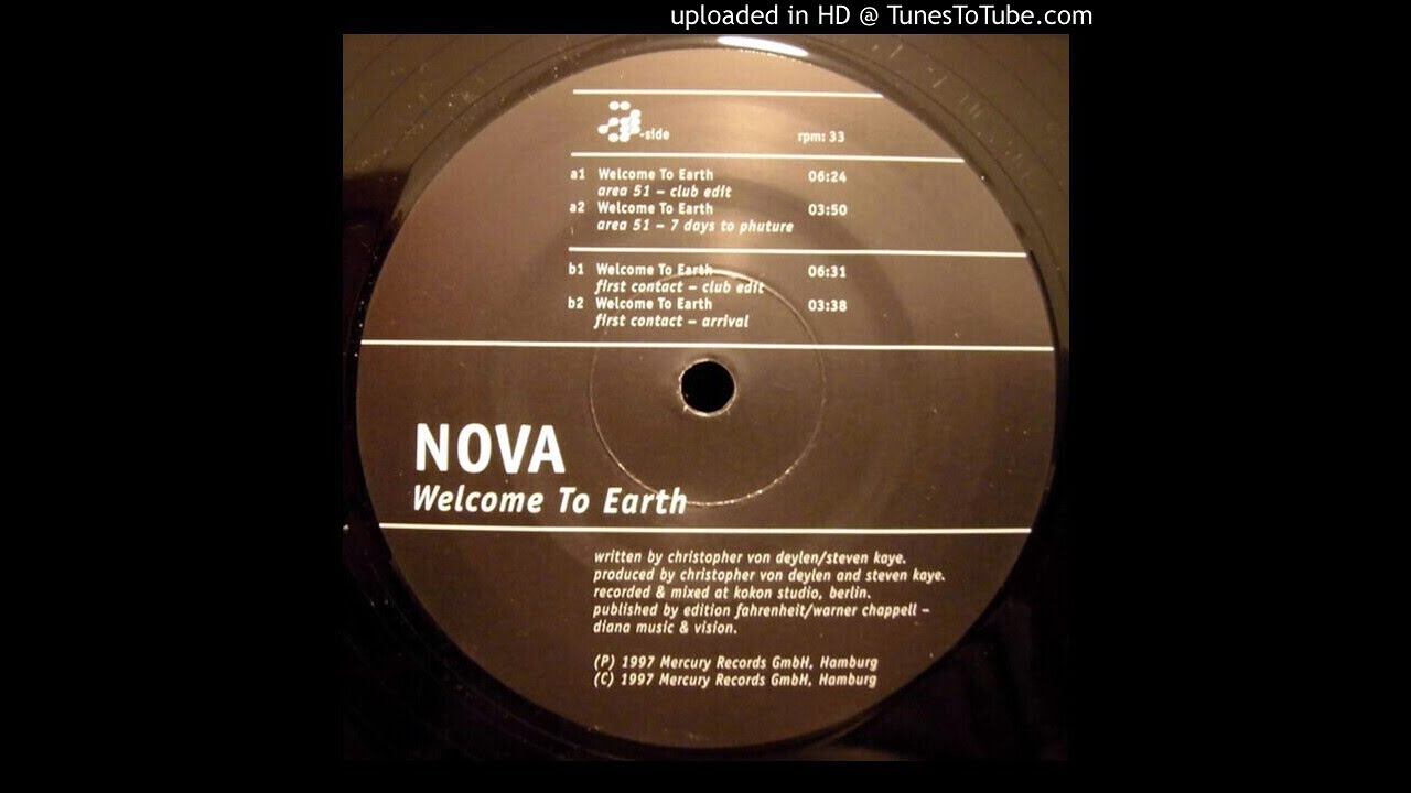 Nova - Welcome To Earth (First Contact Club Edit)-1997