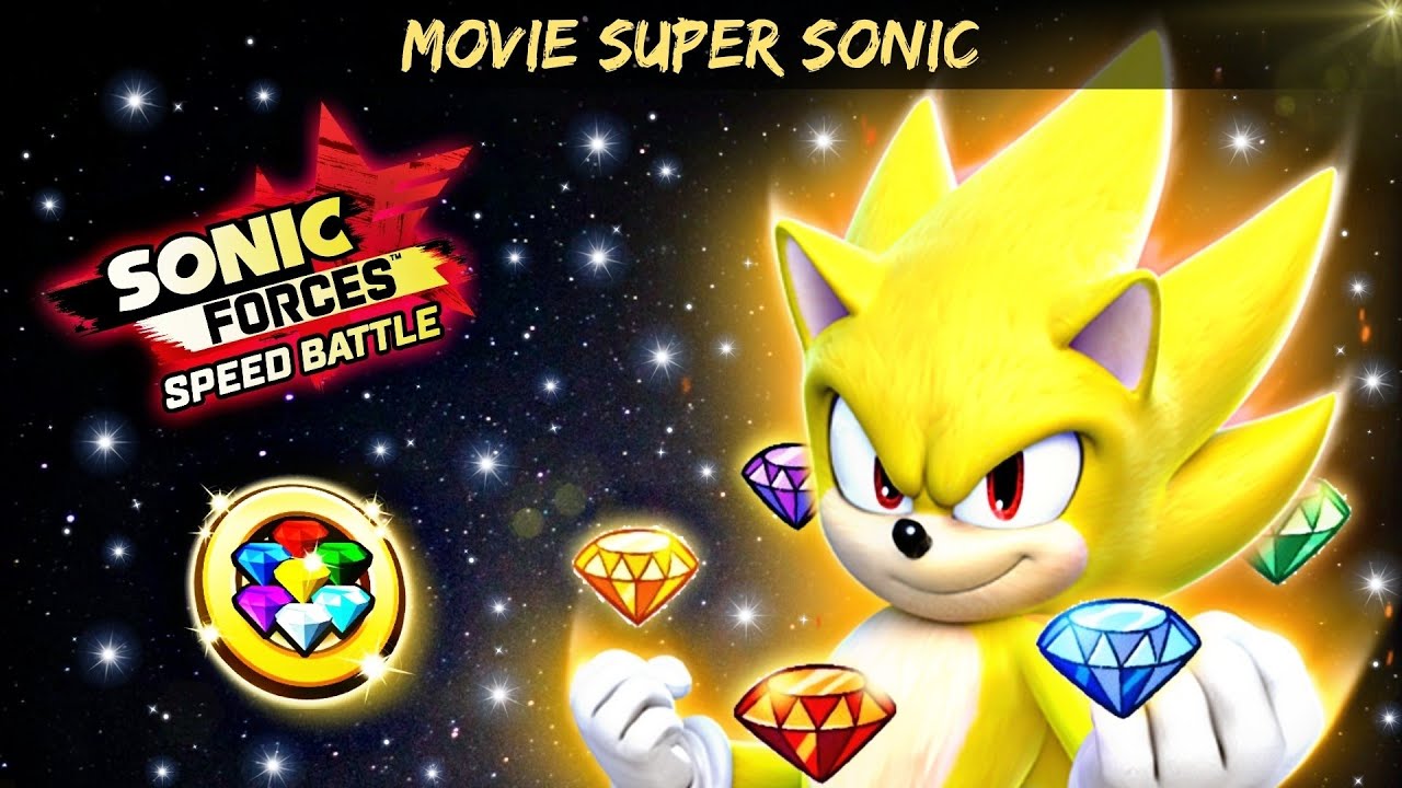 Sonic Forces Speed Battle | Movie Super Sonic💎 | Gameplay