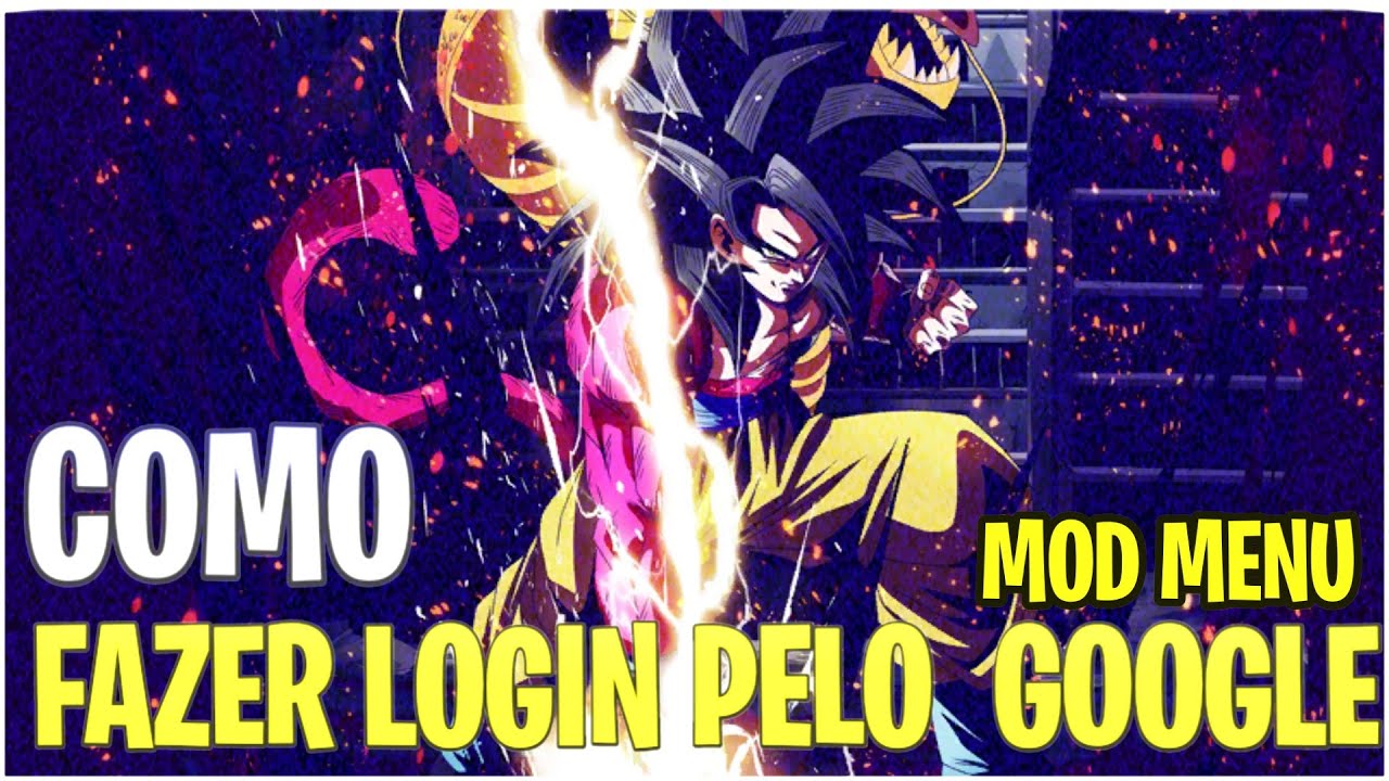 Como fazer login pelo conta Google no mod menu no dragon ball legends