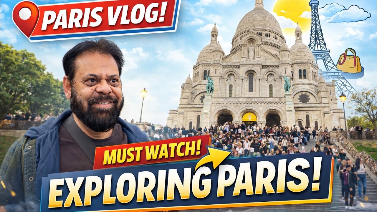 Exploring Paris 3 place in 1 day Sacre-Coeur Basilica, Moulin Rouge! And Paris Train Station 