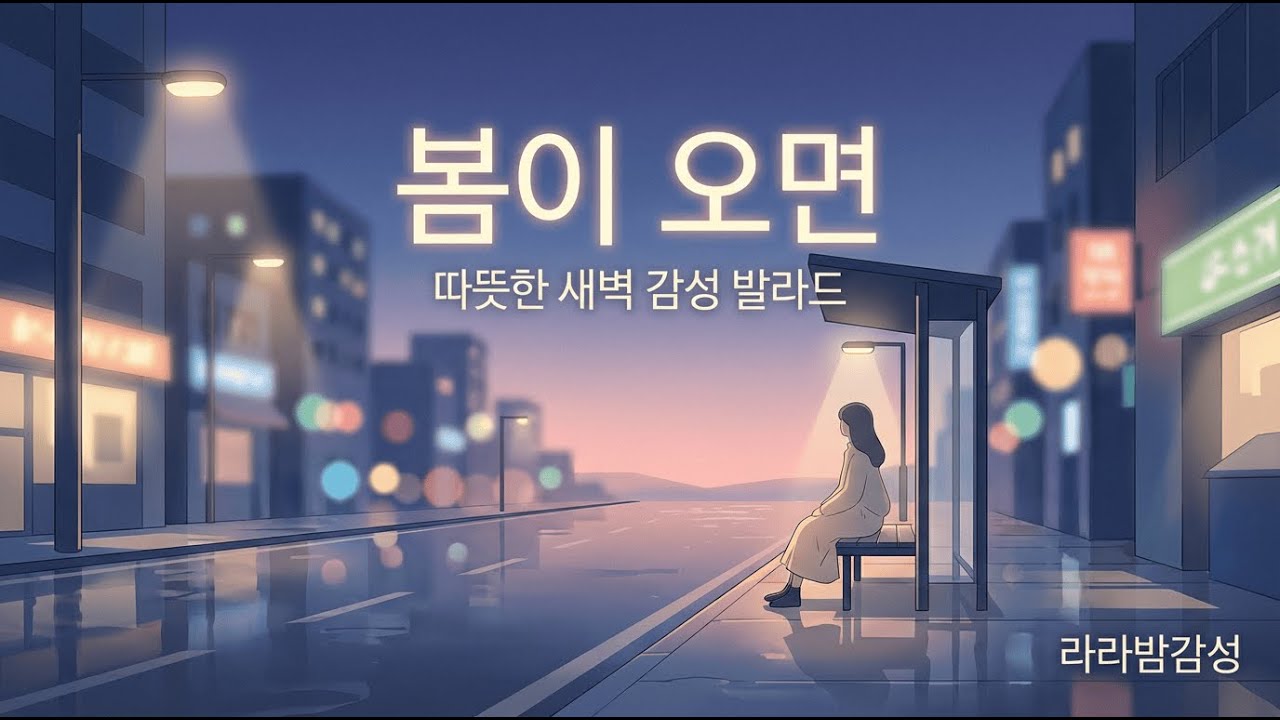이별 후 따뜻한 새벽 감성 발라드 〈봄이 오면〉 | 위로가 되는 봄 노래 | 라라밤감성 1