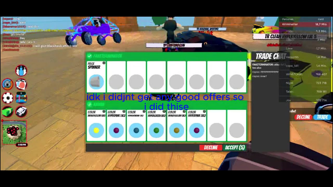 Jailbreak Trading Montage INSANE TRADES Part 6