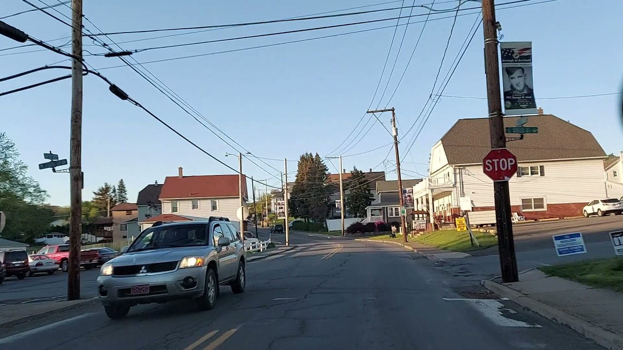 Driving from Jessup to Archbald,Pennsylvania