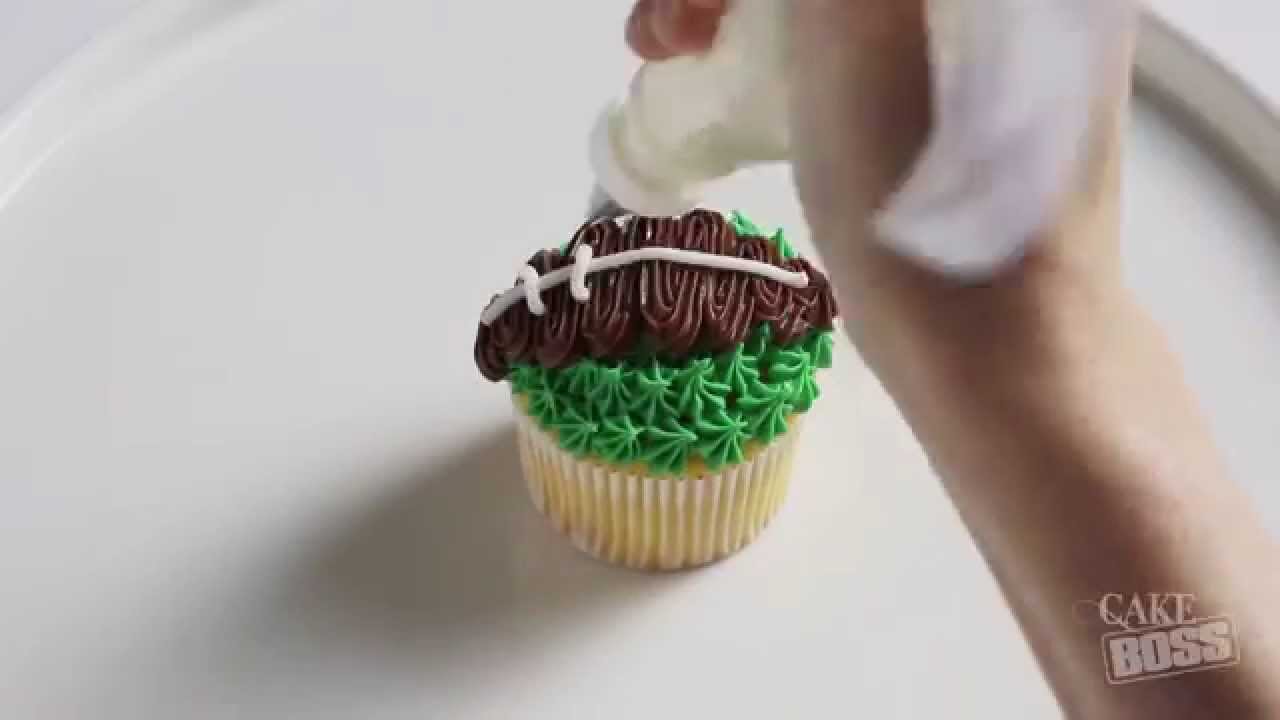 Cake Boss Cupcake Calendar: September | Football Cupcake Tutorial