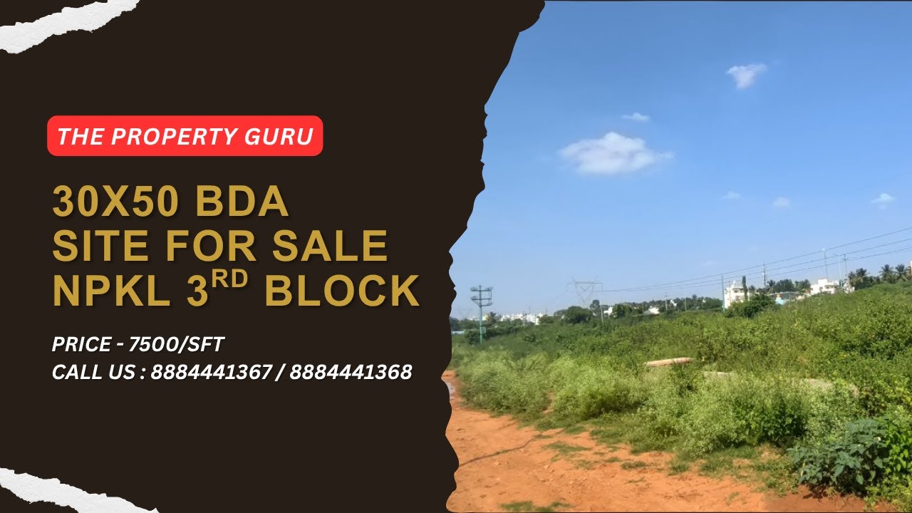 Super 30x50 BDA Site for Sale @7500/sft NPKL/Kempegowda Layout | 5km from Metro | PG1073 8884441367