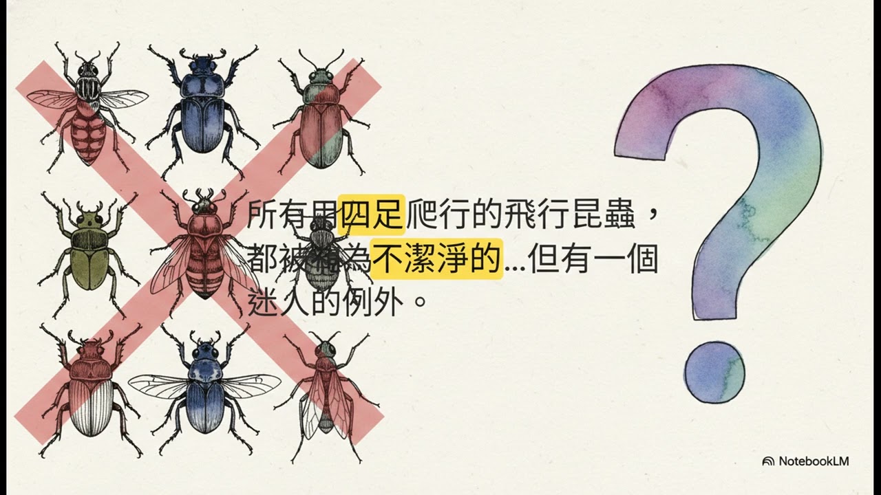 利未記 11.  潔淨與不潔淨的規則