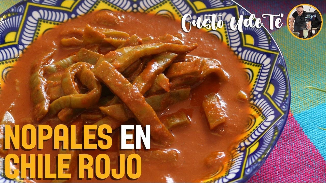 Nopales en chile rojo, un delicioso platillo para esta cuaresma.