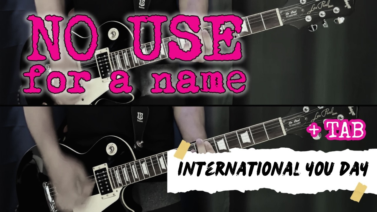 No Use For A Name - International You Day (Guitar Cover + TAB on Screen)