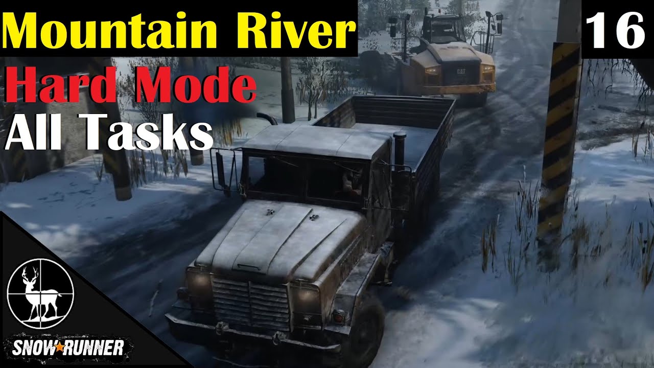 Mountain River Alaska ⚠️ SnowRunner Hard Mode ⚠️ All Tasks