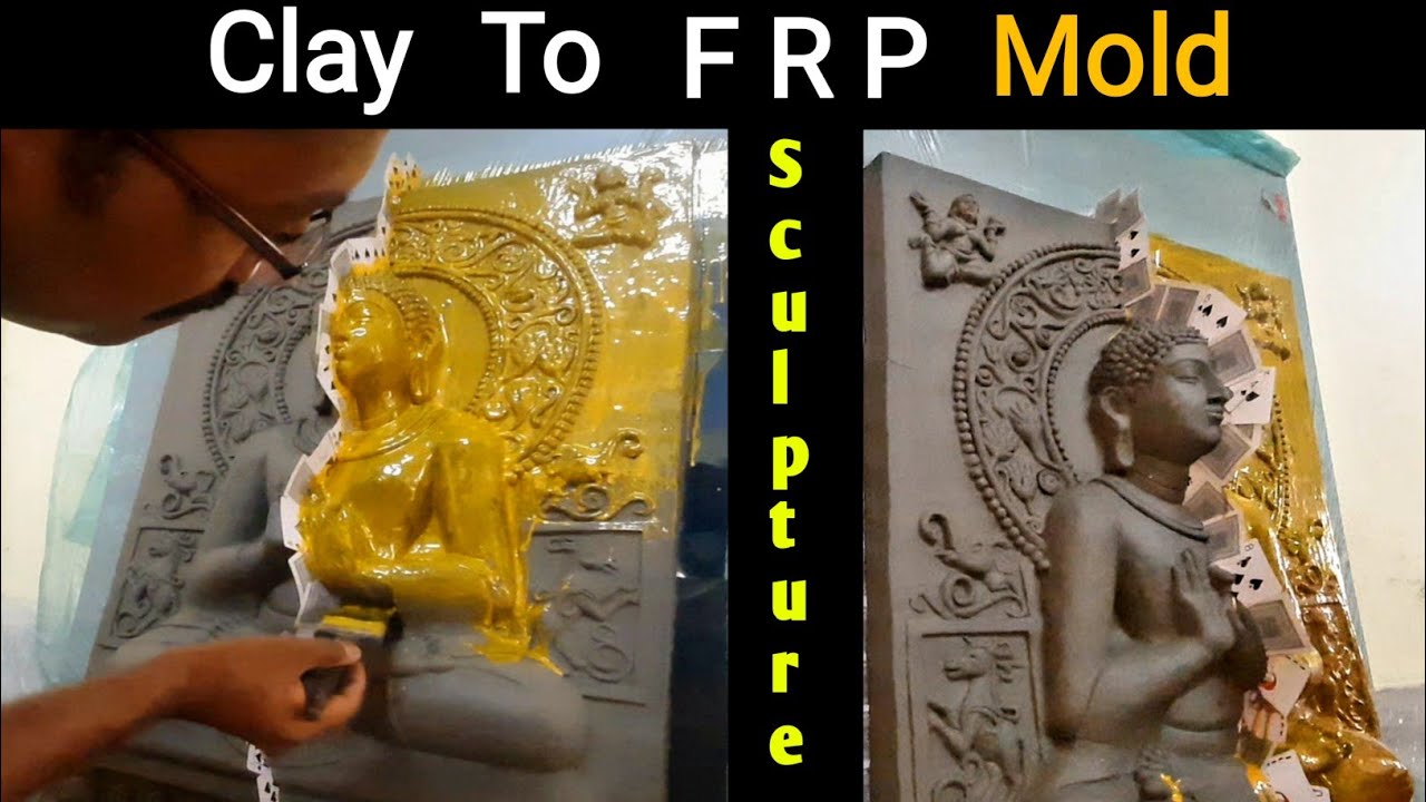 How to make frp mold form clay sculpture/Detailing frp mould making
