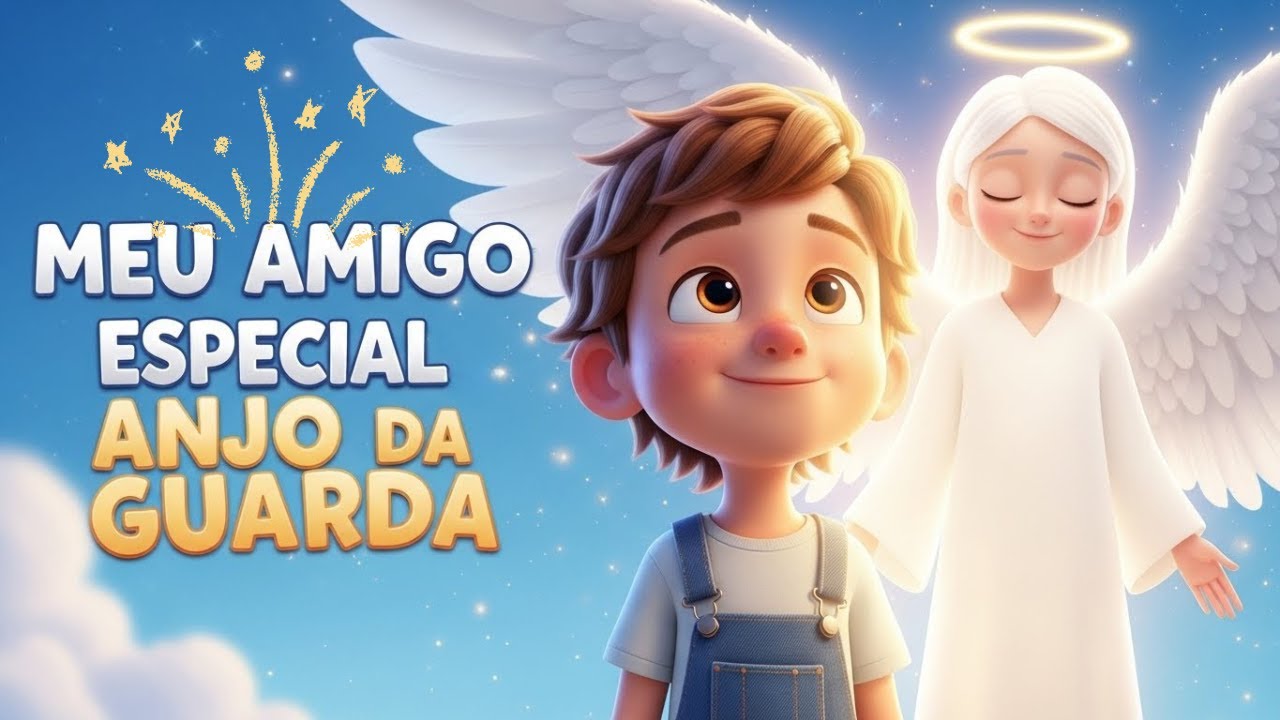 Anjo da Guarda - MÚSICA INFANTIL | Canção de Ninar para Dormir e Proteger | Léo e o Anjinho Amigo