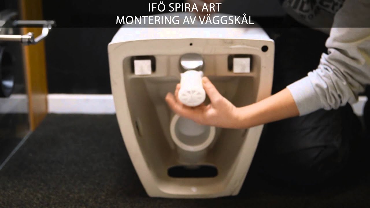 Ifö Spira Art - Montering av väggskål