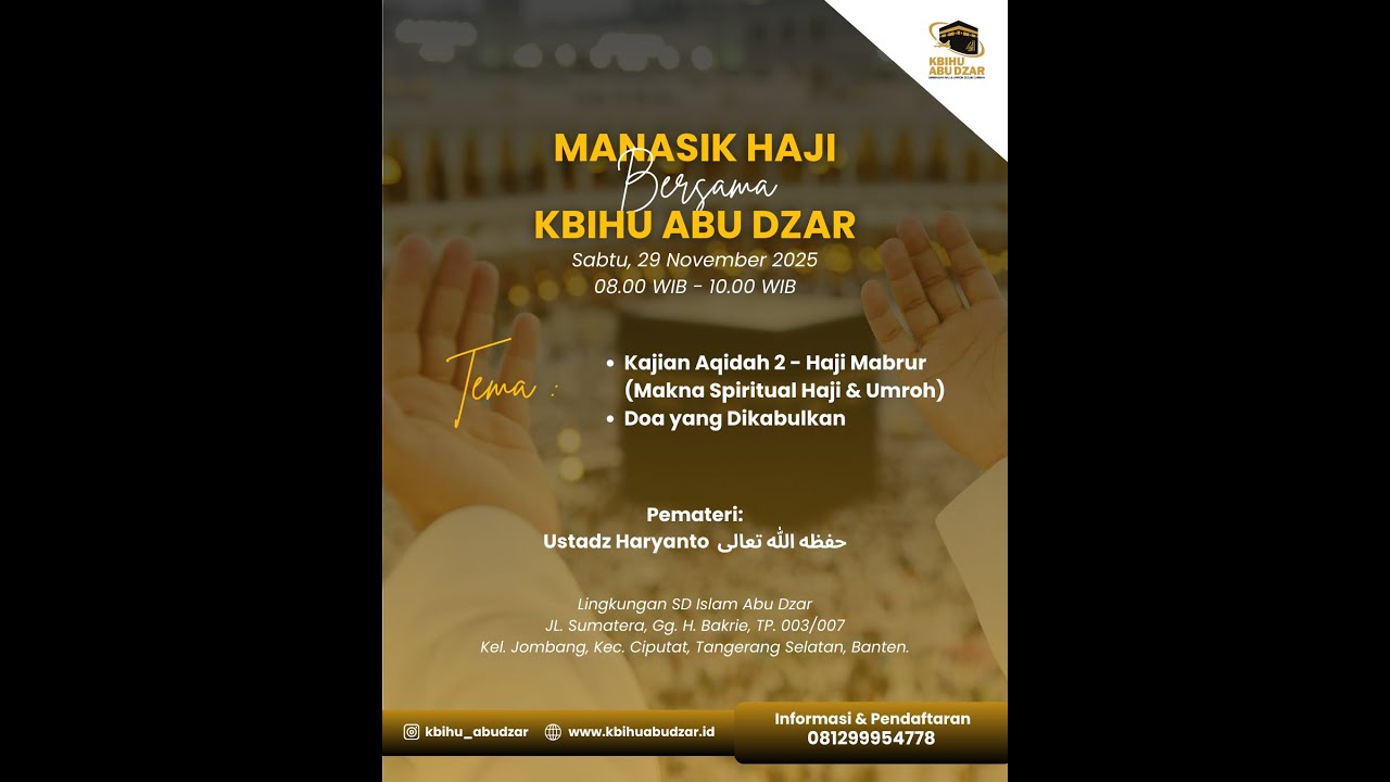 Live Stream KBIHU ABU DZAR Ke- 12