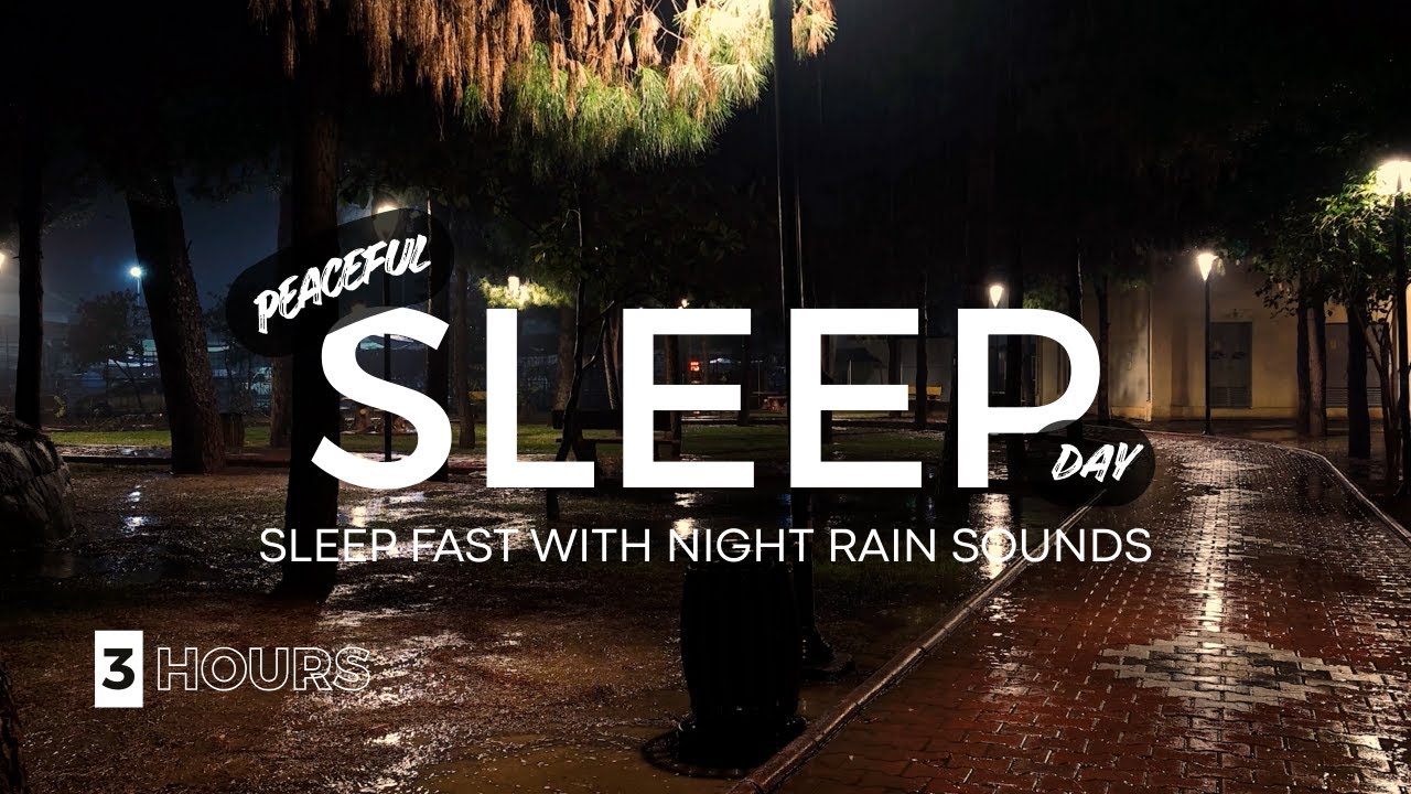 🌧️ Sleep Fast with Night Rain Sounds 💤 | Calm Nights, Deep Sleep