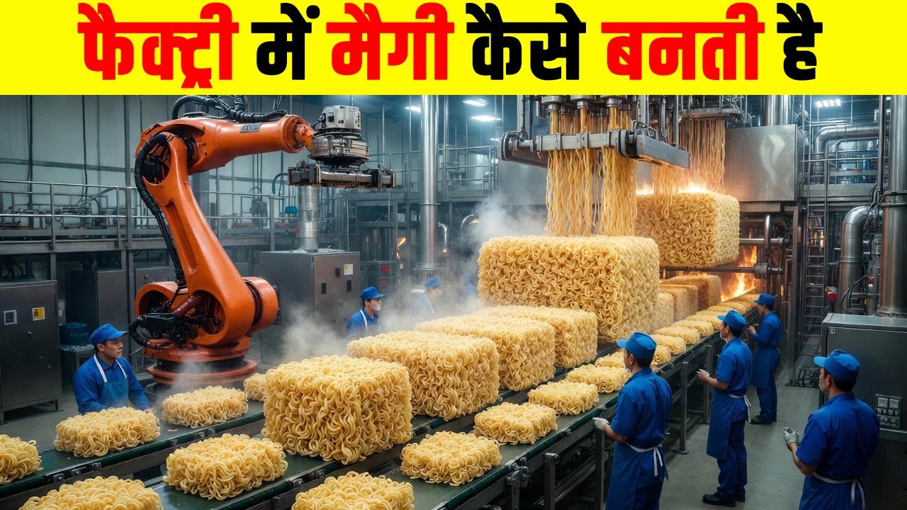 फैक्ट्री में मैगी कैसे बनती है? How Maggi is made in the factory? Noodle Factory