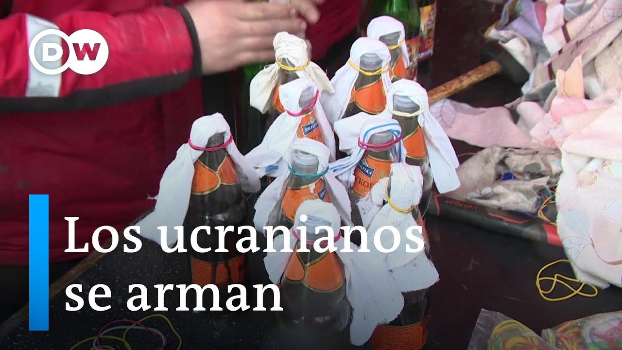 Bombas molotov fabricadas en cervecería en Kiev