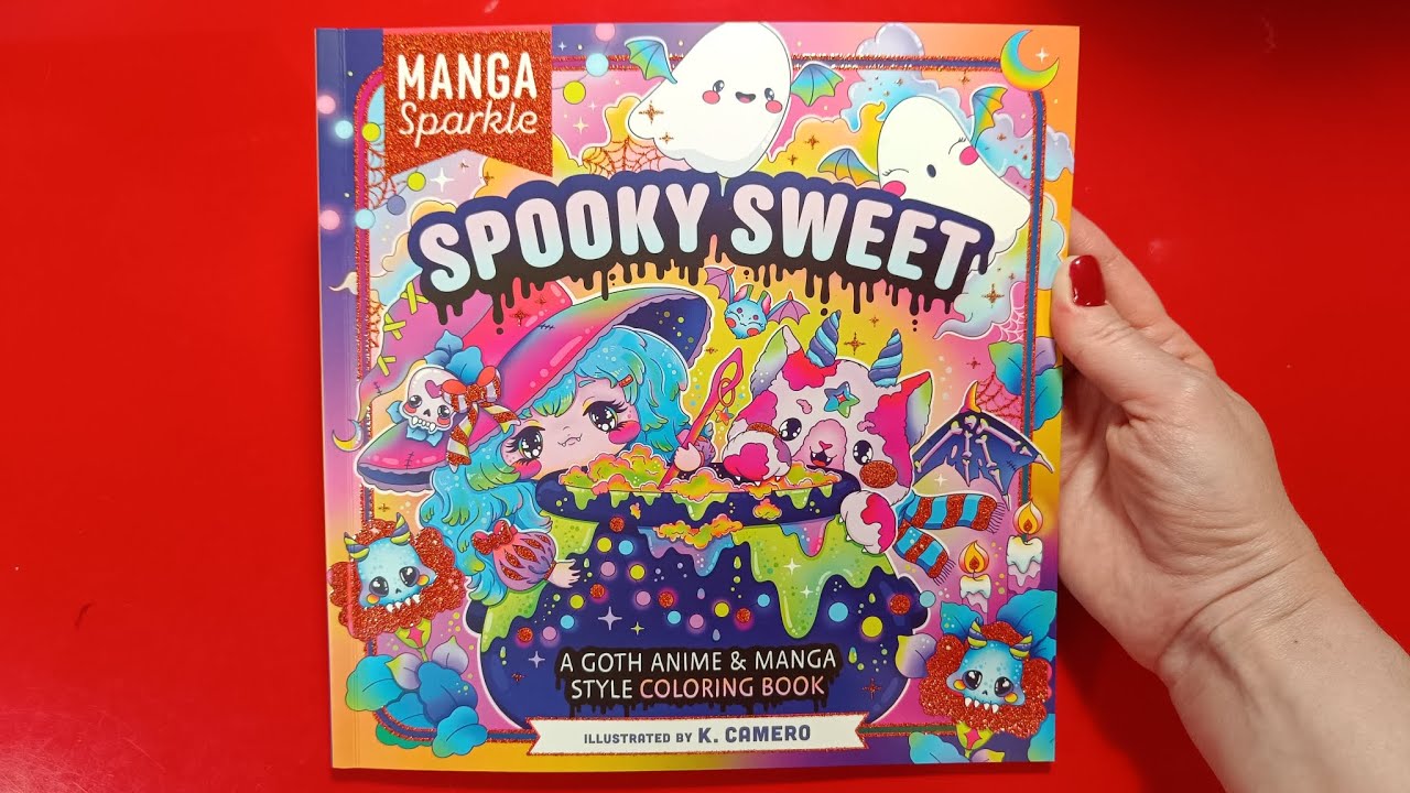 SPOOKY SWEET COLOURING BOOK illustration by K. Camero 