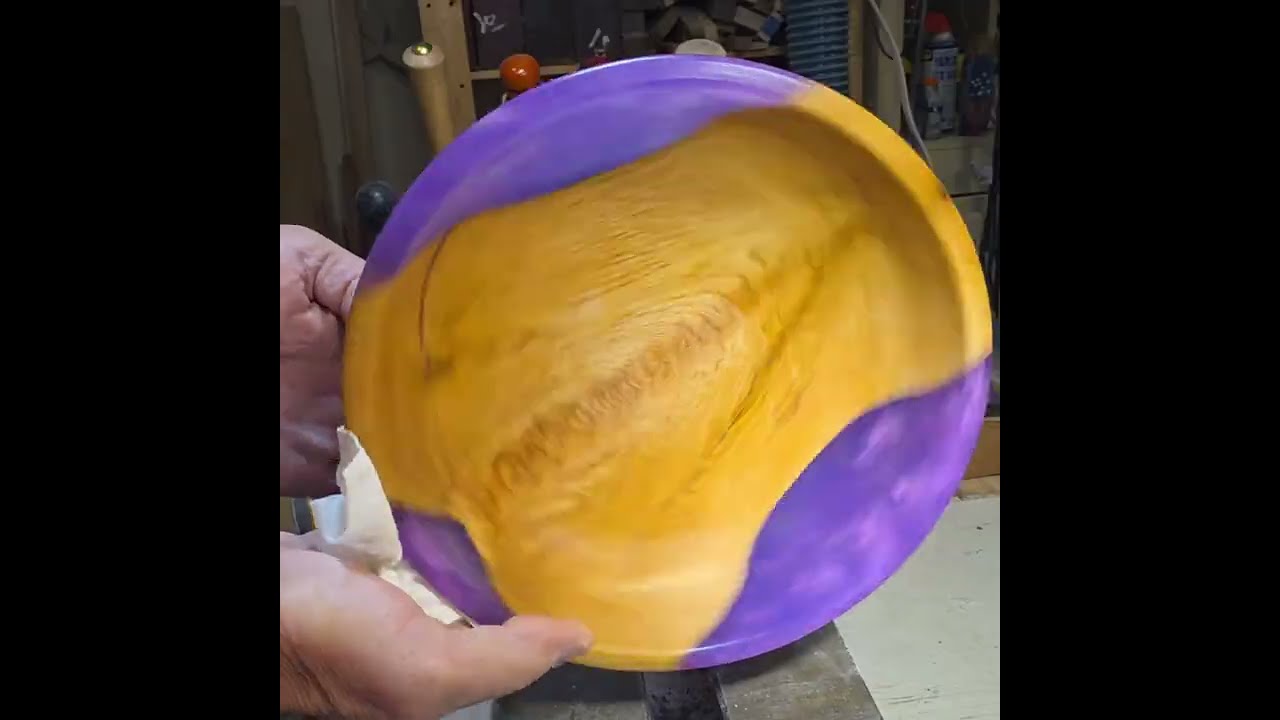 Wood Turning - Turning firewood into a stunning bowl.