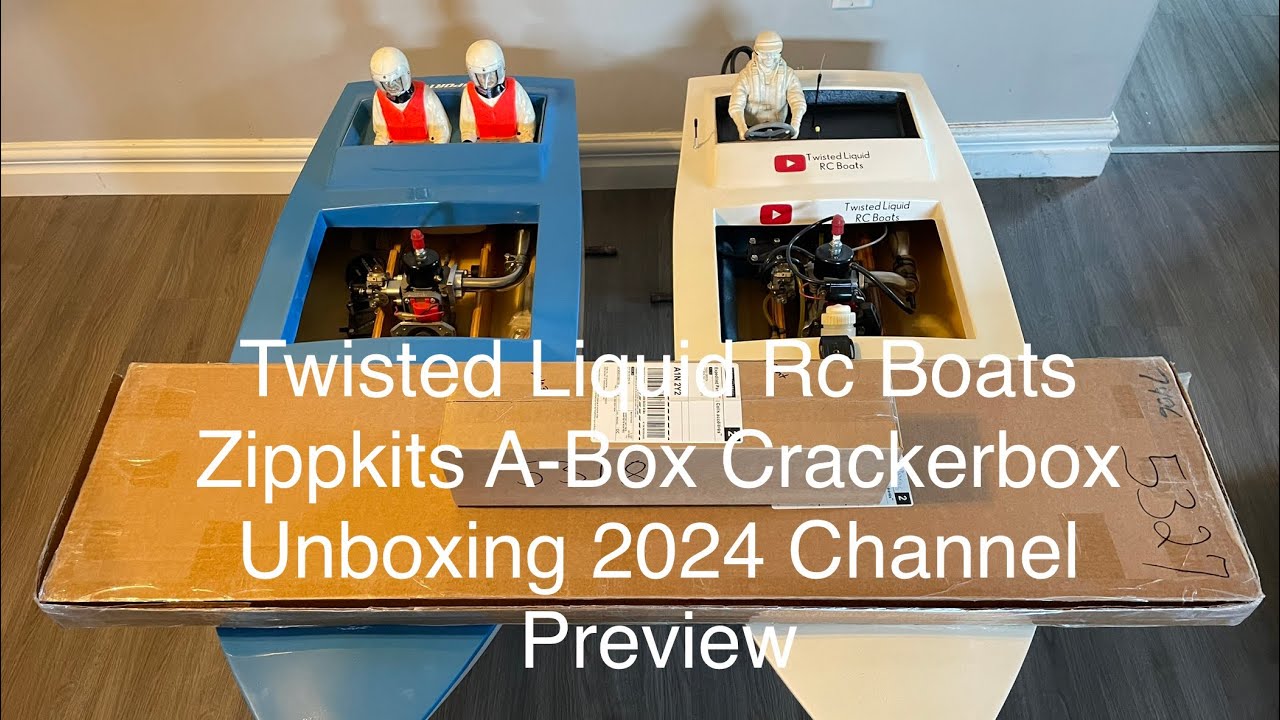Zippkits A-Box Crackerbox Rc Boat Unboxing Episode 1 Channel Preview for 2024