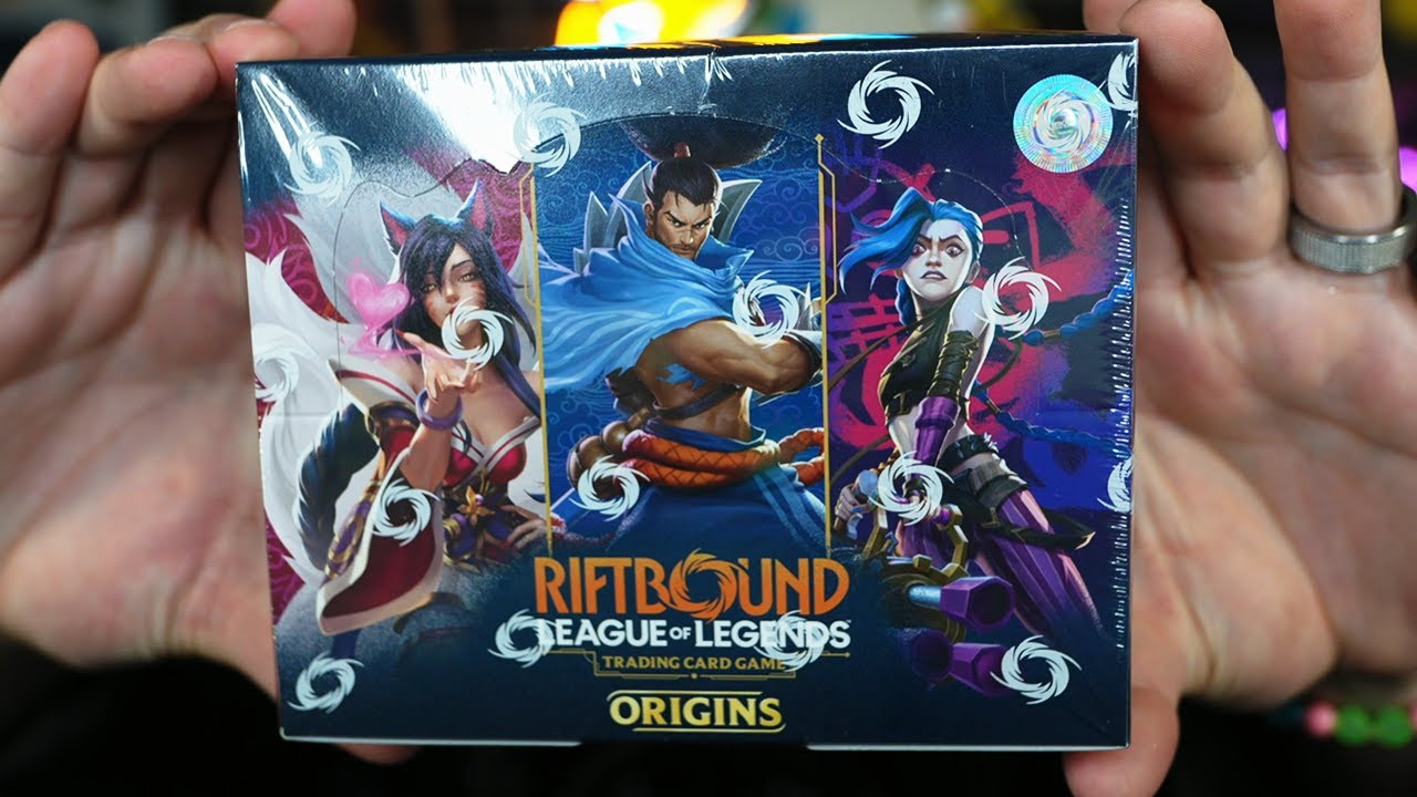 É DIFERENTE! Unboxing Booster Box do Card Game do League of Legends - RIFTBOUND Origins
