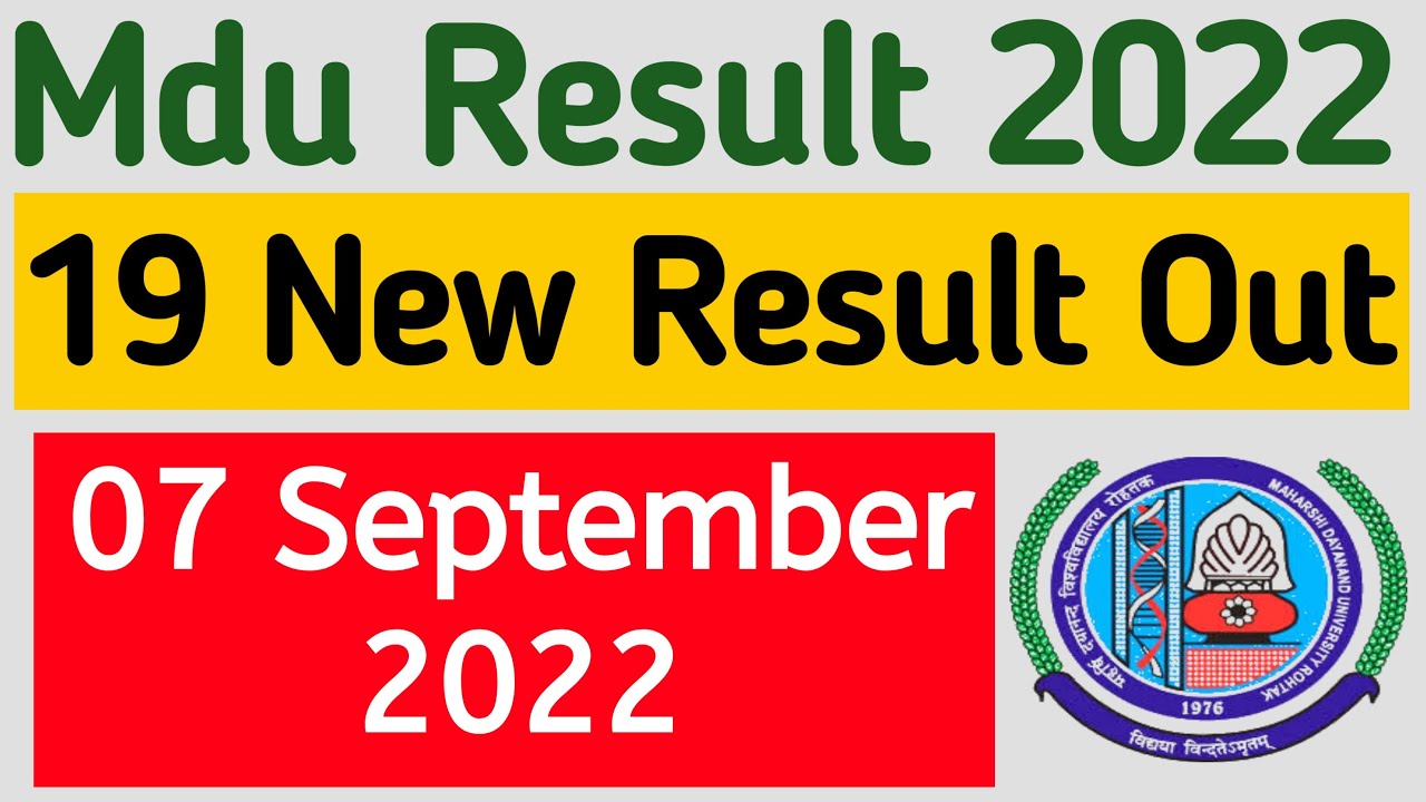 Mdu Result 2022 | mdu latest result 2022 | mdu result update | mdu new result out