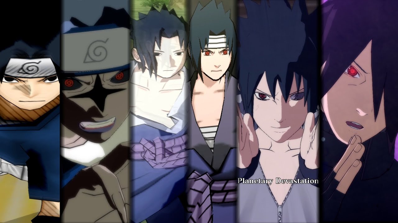 Sasuke Ultimate Jutsus Evolution in All Naruto Ultimate Ninja Series