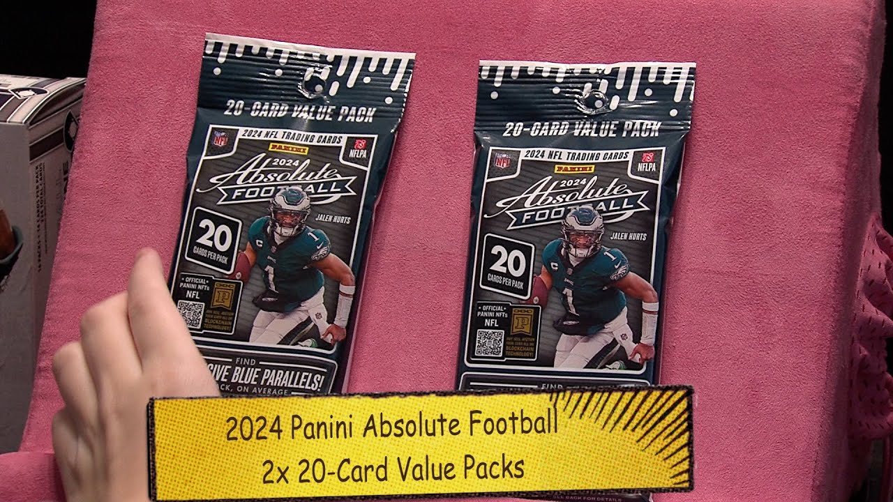 2024 Panini Absolute Football 2x Value Packs-2x Jayden Daniels RC Inserts