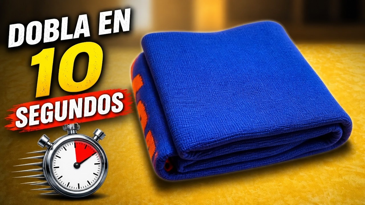Como doblar un JERSEY rapido en 10 segundos