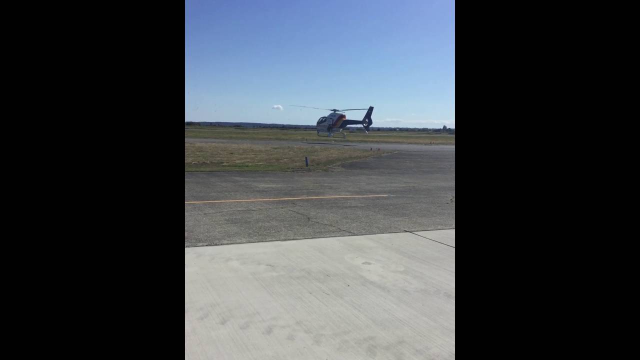 Air One takeoff Boundary Bay Airport