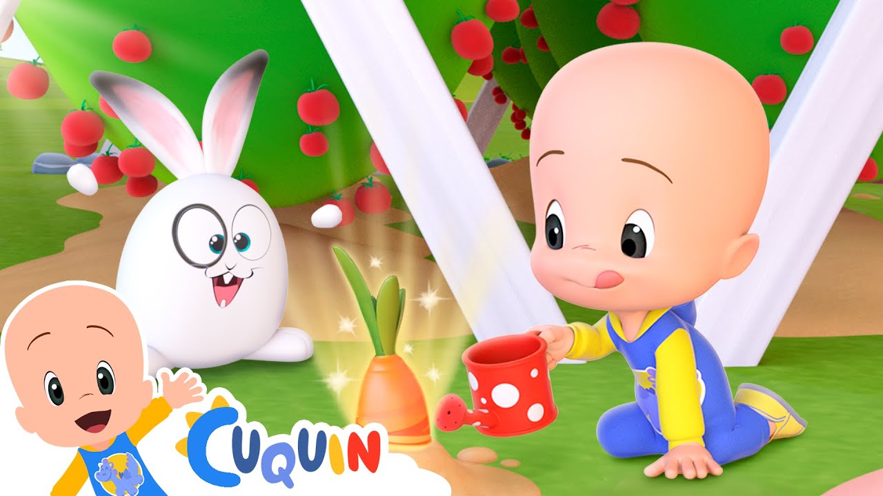 Aprende a plantar frutas y verduras . Cleo y Cuquín en Español.