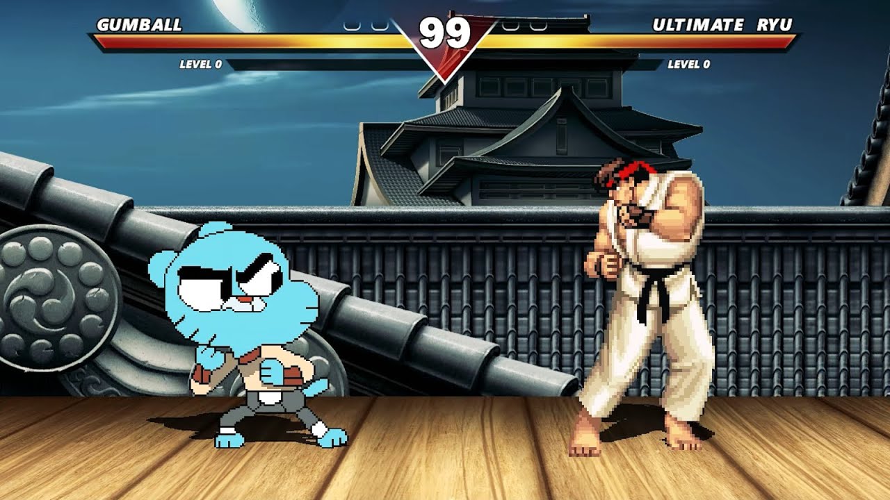 FUNNY GUMBALL vs ULTIMATE RYU | BEST OF 3 | AMAZING EPIC FIGHT! | FUNNY GAMING