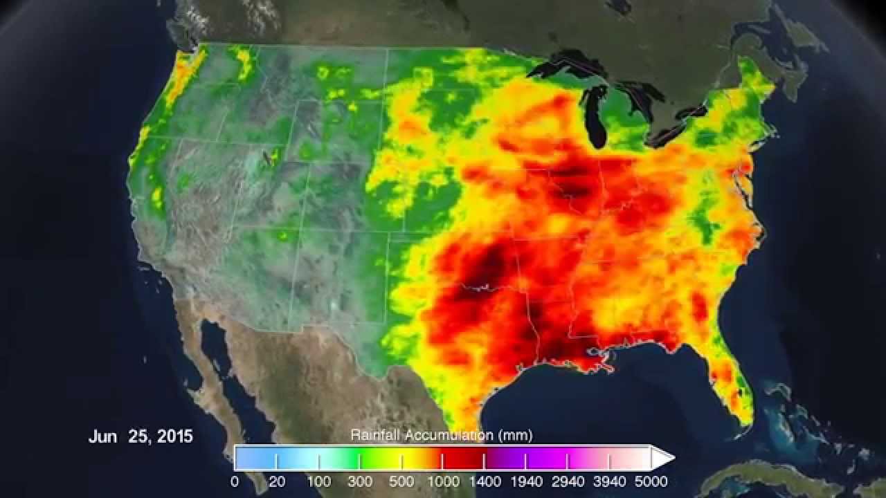 Rainfall across America in 2015