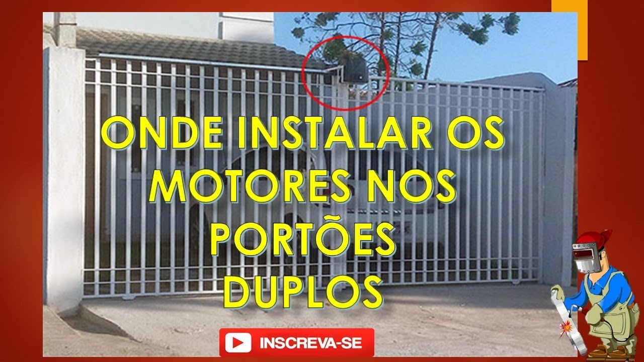 ONDE INSTALAR OS MOTORES DE PORTÕES DESLIZANTE DUPLO