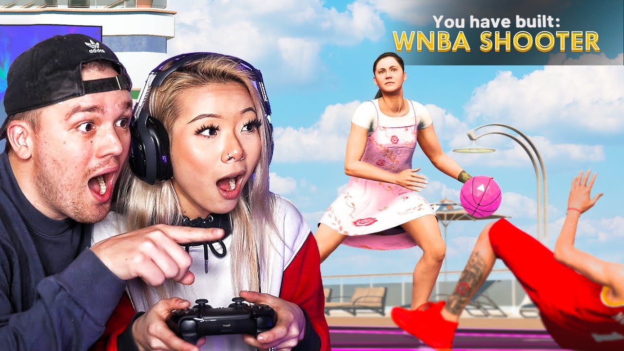 MY WIFE MADE THE RAREST BUILD ON ACCIDENT… *HILARIOUS* (NBA 2K22)