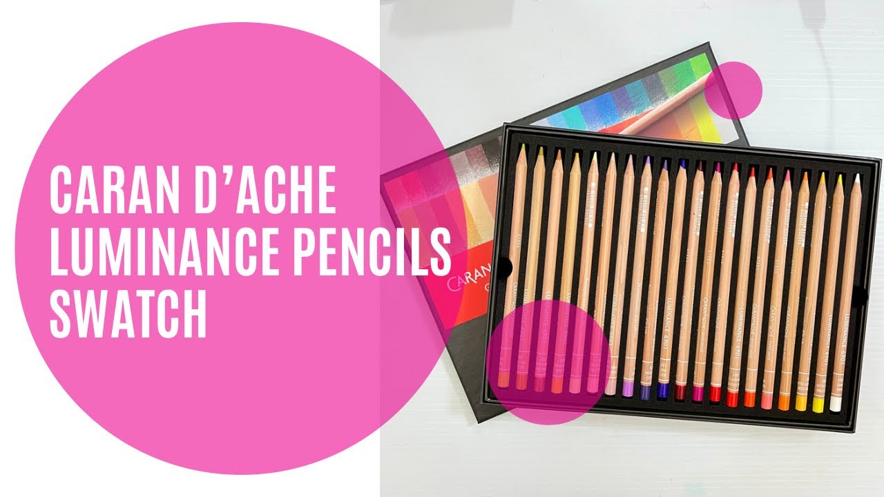 Caran D’ache Luminance Pencils Swatch and Chat | Adult Colouring