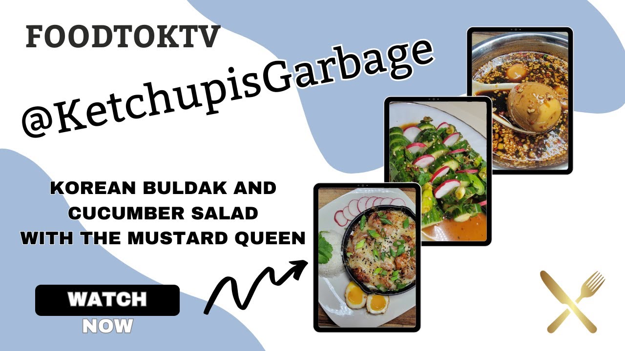 Korean Buldak and Cucumber Salad on "Cutting the Mustard" with The Mustard Queen