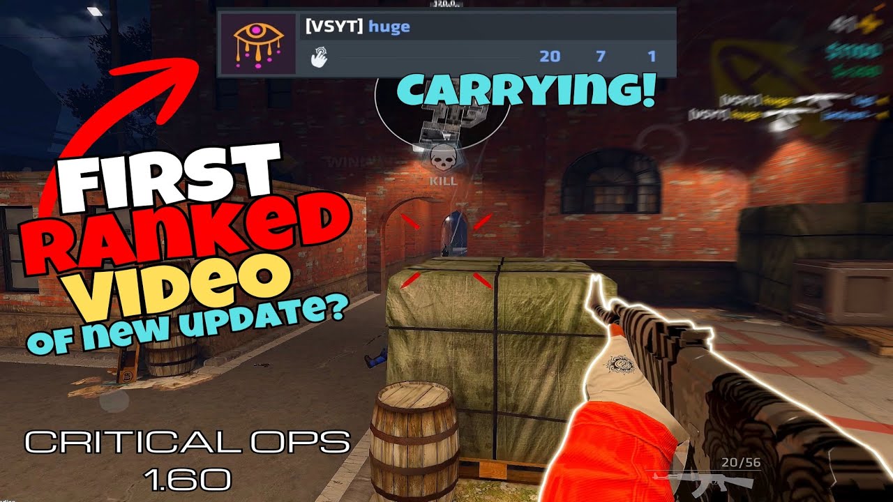 FIRST RANKED VIDEO of NEW UPDATE! | Critical Ops 1.60