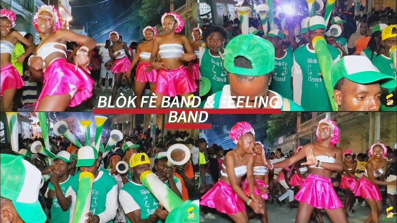 DÉFILÉ- BLÒK FÈ BAND & FEELING BAND LIVE -CARNAVAL NATIONAL JACMEL 08 FEVRIER 2026