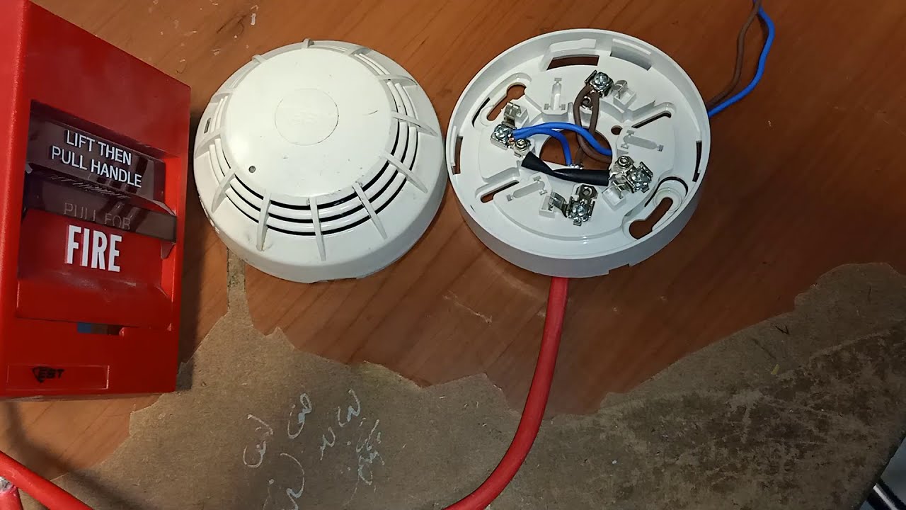 how to connection smoke detector to fire alarm system