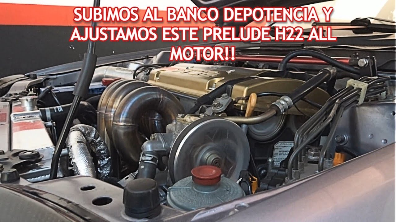 Subimos al banco de potencia este Prelude con H22 con ciertas modificaciones mecanicas..😁👍