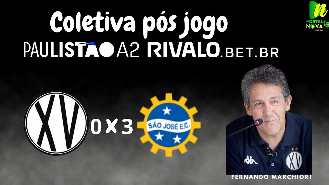 Coletiva de Imprensa - Pós jogo - XV de Piracicaba X São José