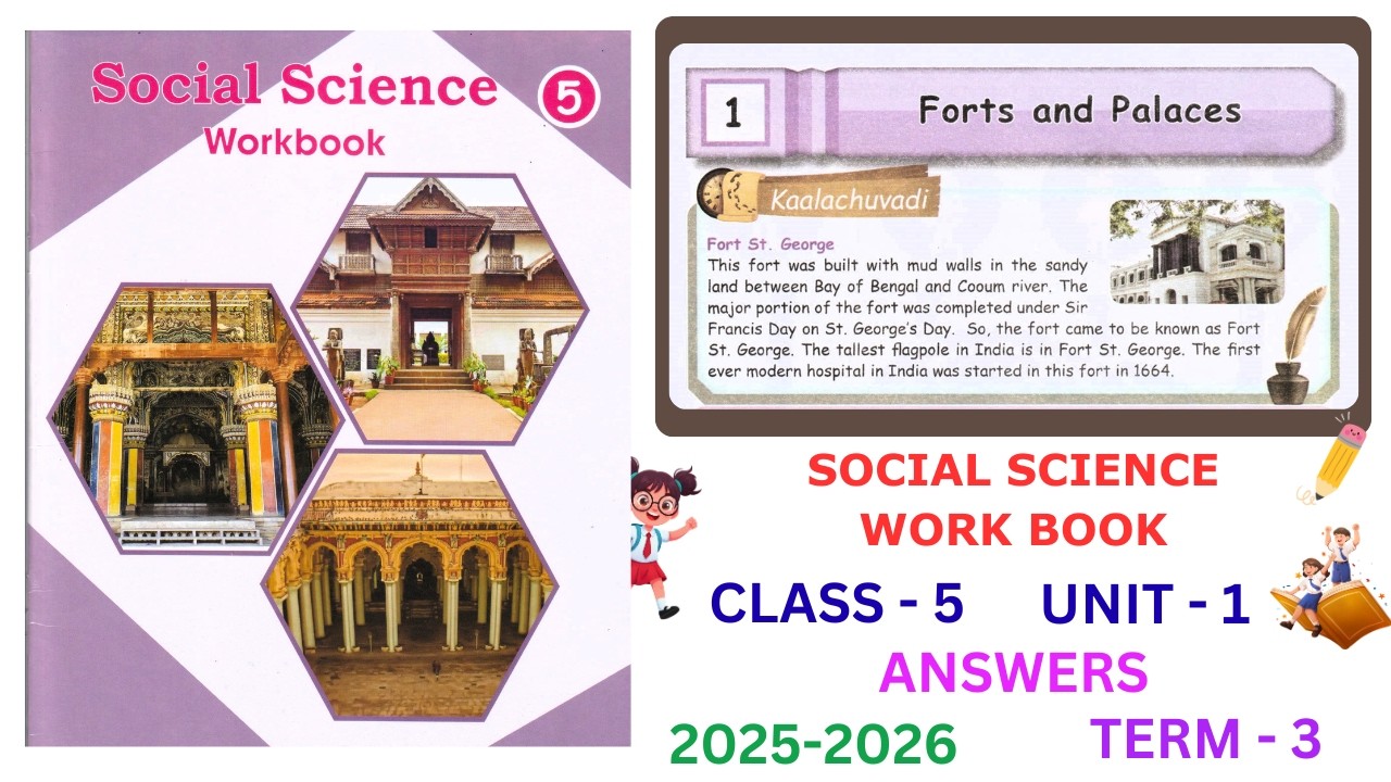 EE Class 5 Social Science Workbook Term 3 Unit 1 English Medium Answers 2025 2026