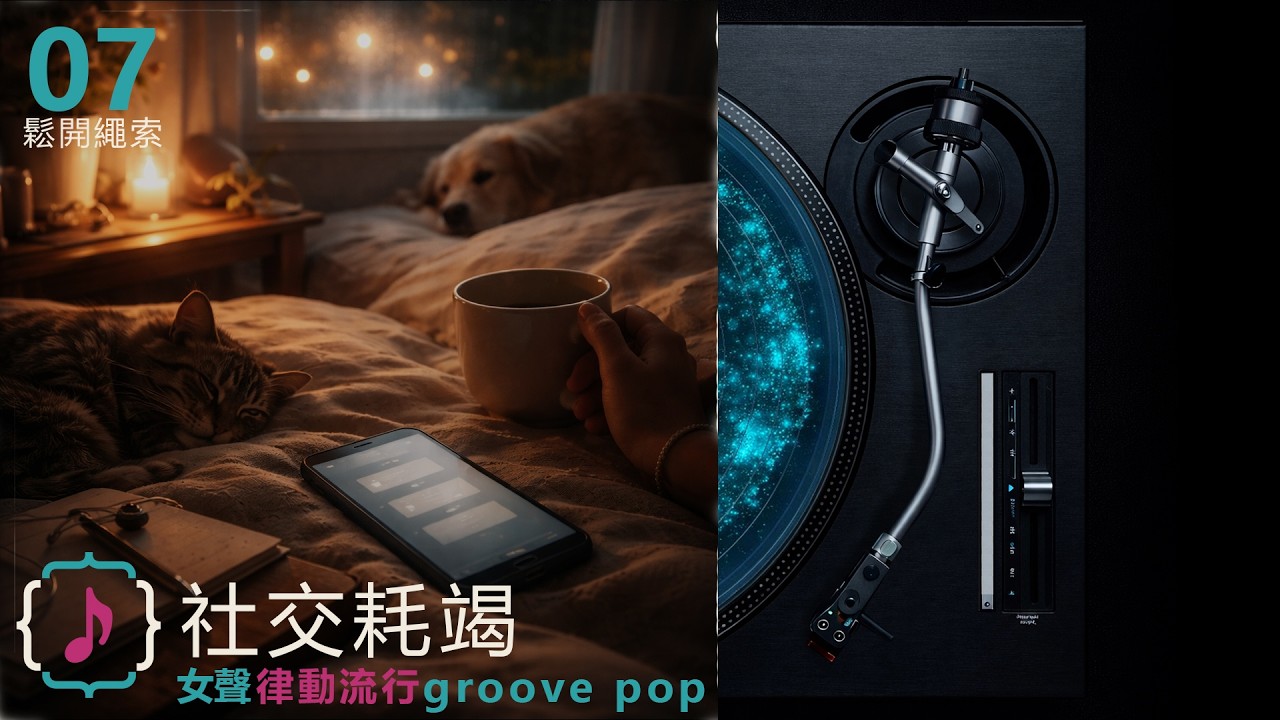 潮-07｜社交耗竭｜完整版｜華語 鬆開繩索｜♪ 律動流行 Groove Pop【女聲版｜中文(台灣) 字幕(CC)】