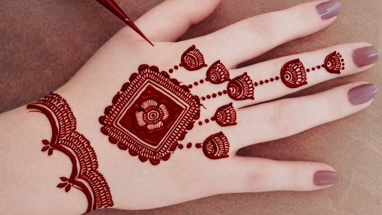 Very Simple Jhumka Mehndi Design|Stylish Jhumka Mehndi Design|Eid Special Mehndi Design|MehndiDesign