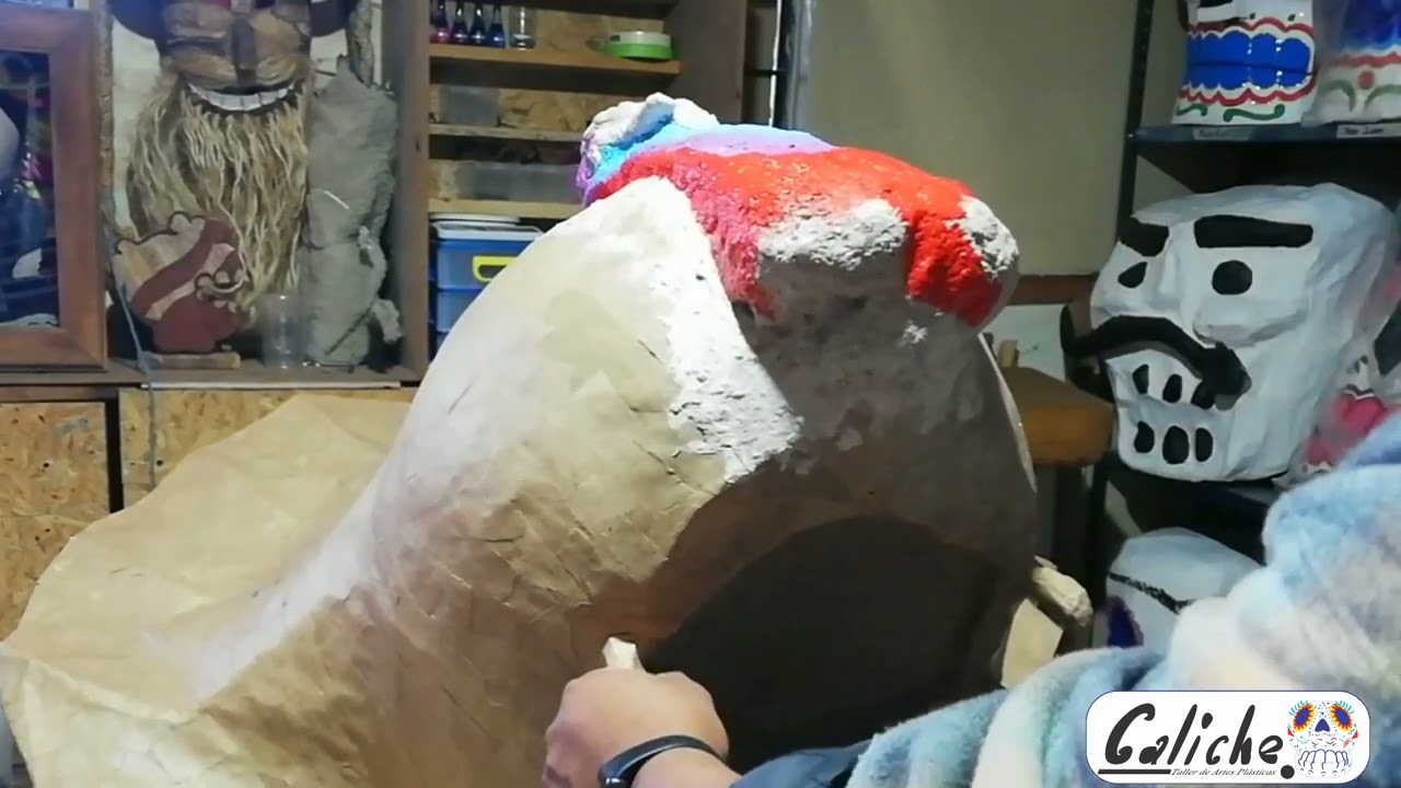cómo hacer pavo o guajolote de cartón parte 4, pintado.