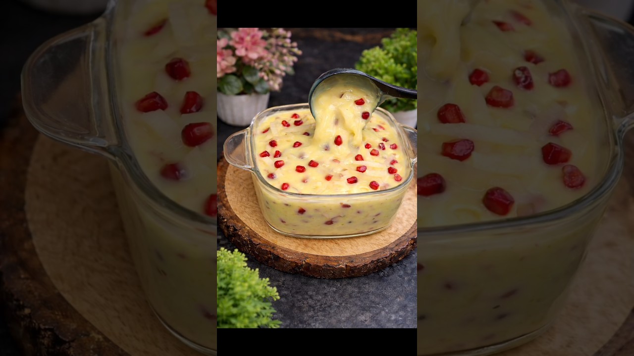 Ramadan Special Fruit Custard Dessert | Perfect Iftar Sweet for Eid!#recipe #eid