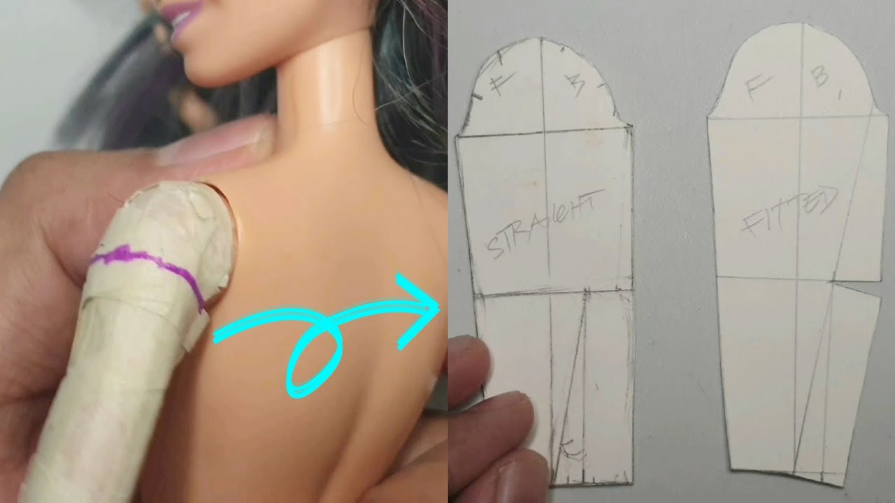 Making Basic Doll Sleeve Pattern