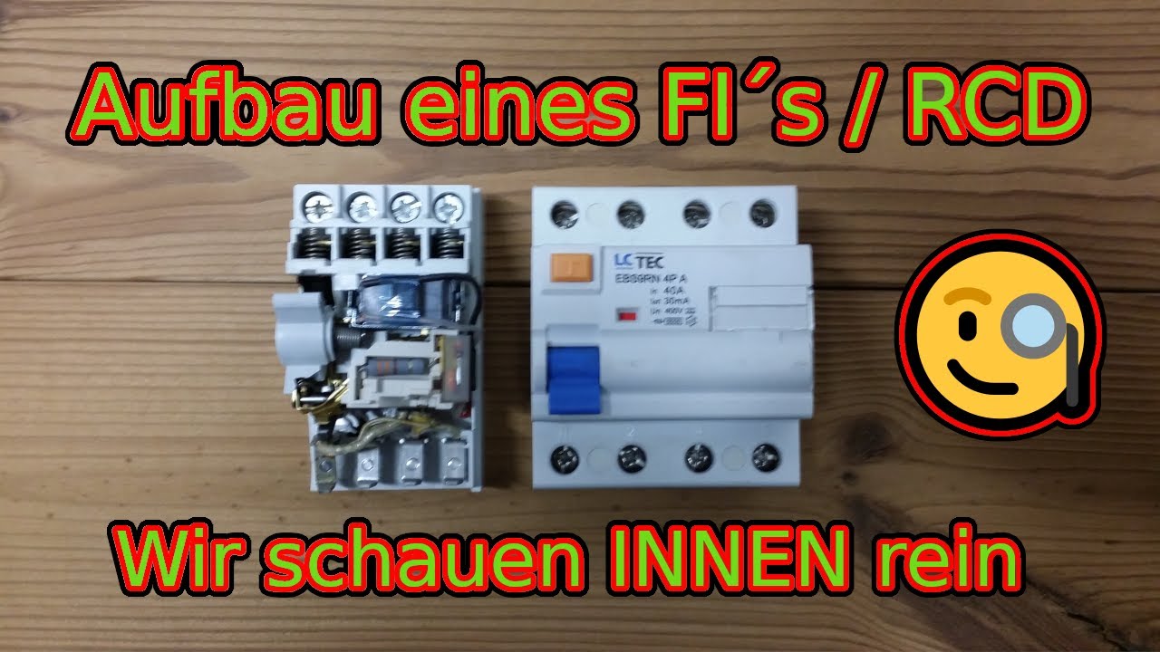 Fi / RCD | Funktion Aufbau | Wir schauen rein | Summenstromwandler| Musste wissen | ✅ EleKtrOniXxX✅