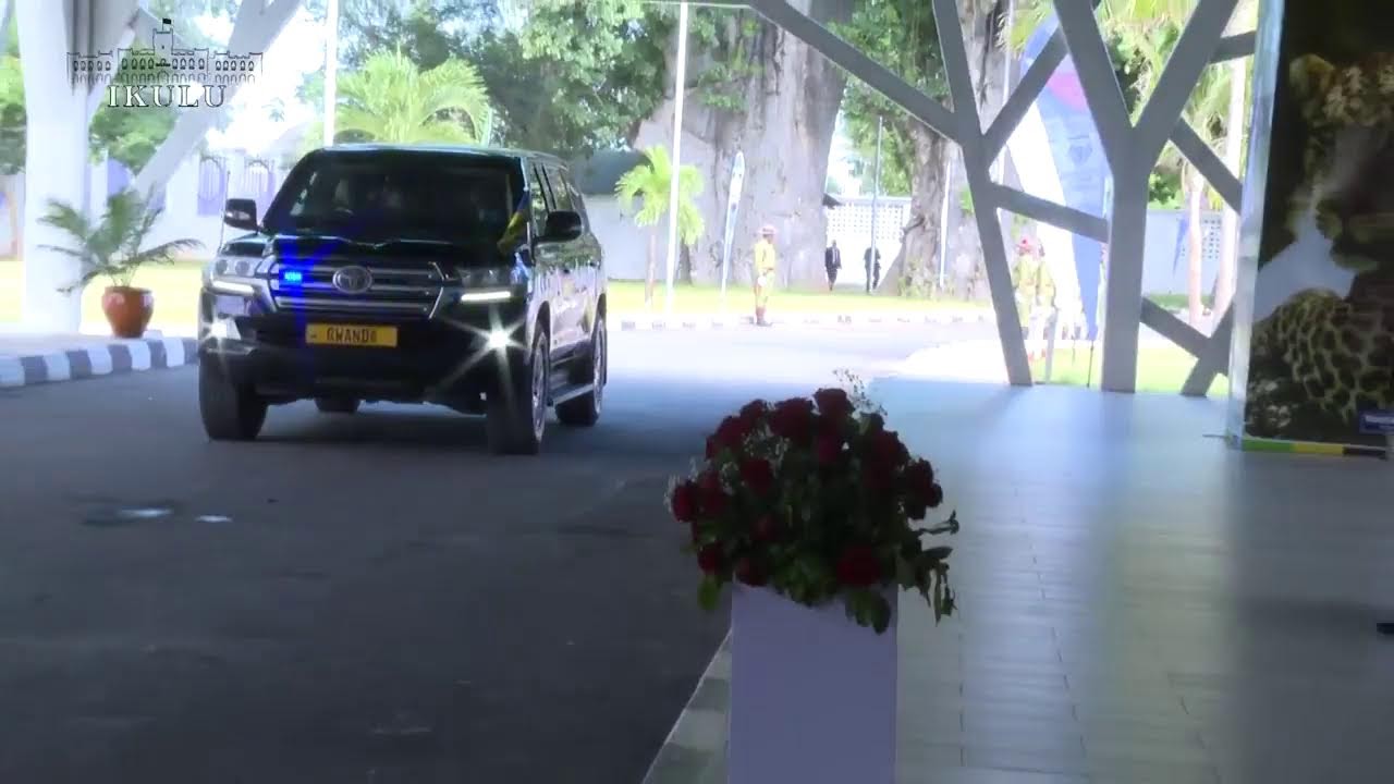 MAPOKEZI YA MHE. RAIS KAGAME IKULU JIJINI DAR ES SALAAM