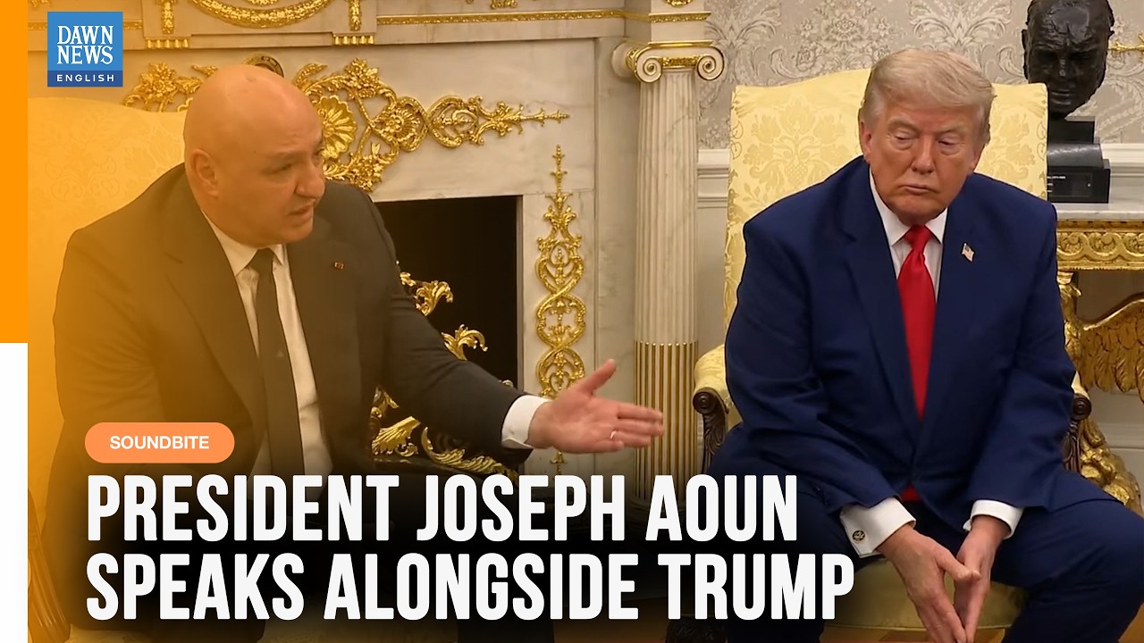 Lebanon's President Joseph Aoun Urges US to Keep Supporting Lebanese Army | White House Visit